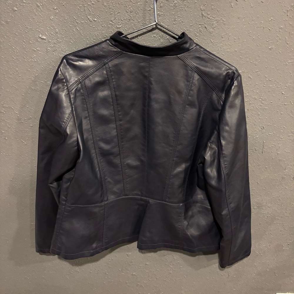 Women’s Roz & Ali Faux Leather Jacket - Picture 6 of 6